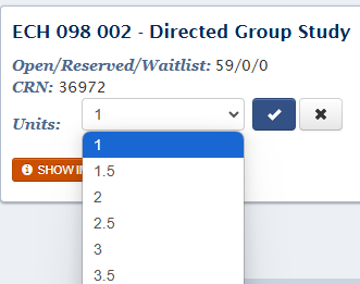 Screenshot of Schedule Builder