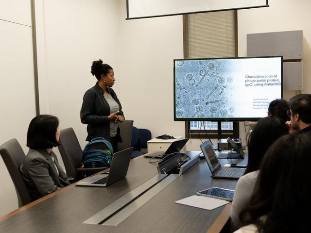 formal presentation by doctoral student